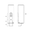  Manual Wall Soap Dispenser - White